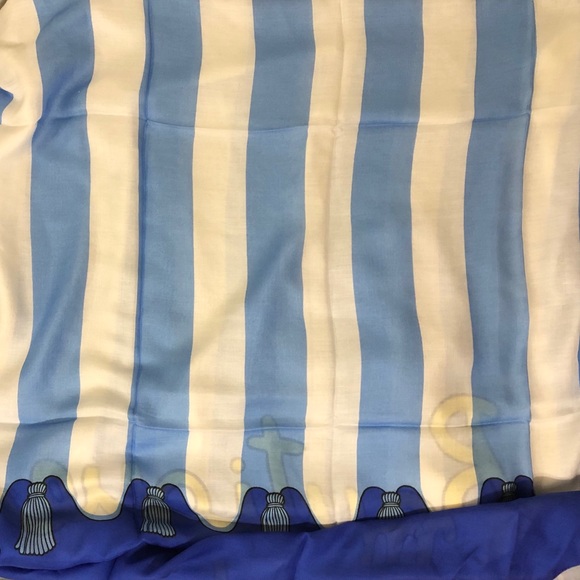 NWT 🔥MOSCHINO🔥 Boutique Moschino Large Stripe Scarf - Picture 3 of 8